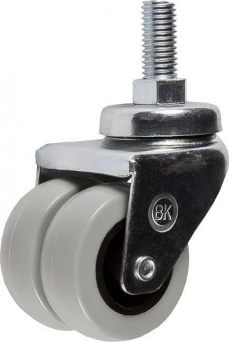 Колесная опора мебельная LONGWAY SCtnd 25 поворотная, нейлон, болт 12 мм, D-50 мм 01131010