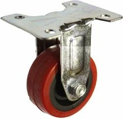 Колесная опора мебельная LONGWAY FCr 25 неповоротная, полиуретан, D-50 мм 01230100