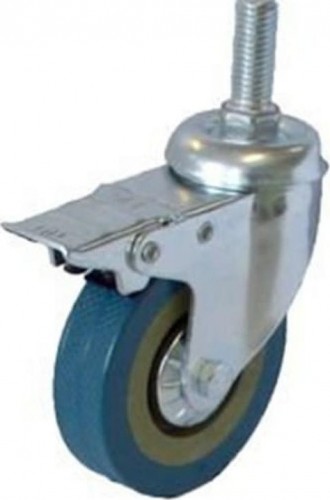 Колесная опора мебельная TOR SCtvb 26 синее 50 мм (болт, тормоз, поливинилхлорид, полипр 1027145