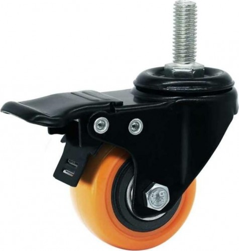 Колесная опора мебельная TOR SCZTB 20 черное 40 мм (болт-8, с тормозом, pvc, полипропил. 1027260