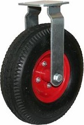 Колесная опора пневматическая LONGWAY PRF90 неповоротная, платформенное крепление 01240030