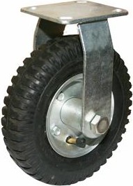 Колесная опора пневматическая LONGWAY PRF80 неповоротная, платформенное крепление 01140230