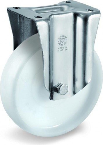 Колесная опора промышленная TELLURE ROTA 685 166 неповоротная, диаметр 200мм, грузоподъемность 500к 685166