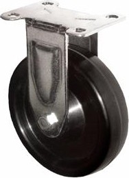 Колесная опора промышленная LONGWAY FCph 54 неповоротная, феноловый ролик, D-125 мм