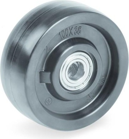 Колесная опора промышленная TELLURE ROTA 672 502 термостойкое под ось, диаметр 100мм,  672502