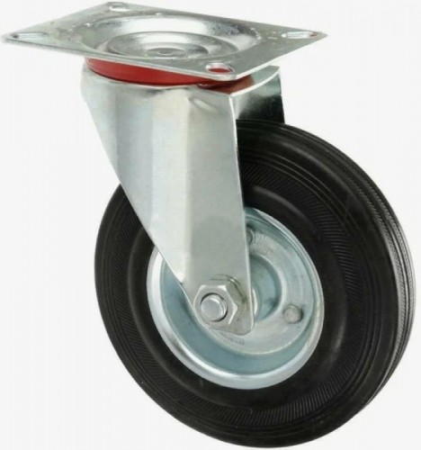 Колесная опора промышленная TOR SCb80K для евроконтейнеров 200 мм (пл., пов., торм., черн 1027294