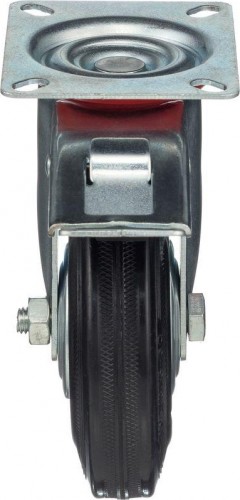 Колесная опора промышленная СТЕЛЛА-ТЕХНИК 4003-125 поворотная с тормозом, 125 мм, 100 кг - изображение 2