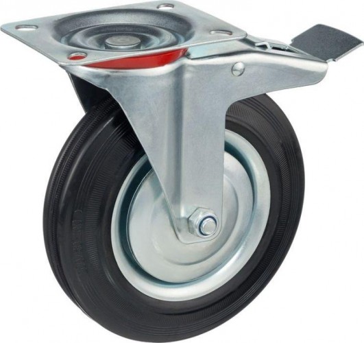 Колесная опора промышленная MFK-TORG SCB42 поворотная с тормозом 100 мм 4003100