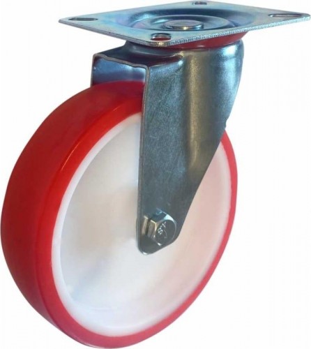 Колесная опора промышленная MFK-TORG SNP80 полиуретан,обод нейлоновый,  поворот., 200мм 52023200