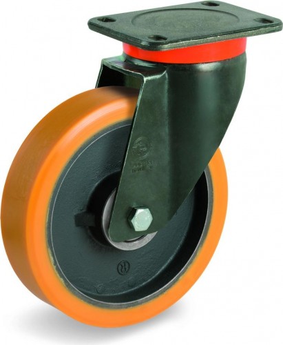 Колесная опора промышленная TELLURE ROTA 647 866 поворотная, диаметр 200мм 647866