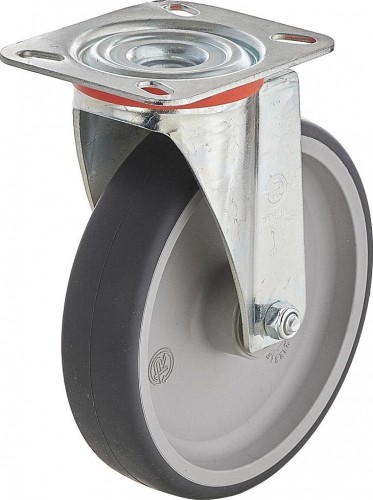 Колесная опора промышленная TELLURE ROTA 714 204 поворотная, диаметр 150мм, грузоподъемность 140кг, 714204 - изображение 2