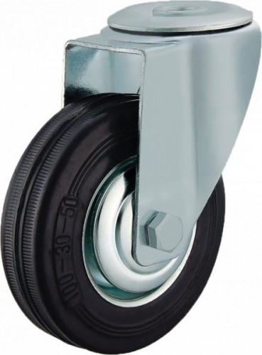 Колесная опора промышленная MFK-TORG SCH93 поворотная под болт М10  75 мм 4004075