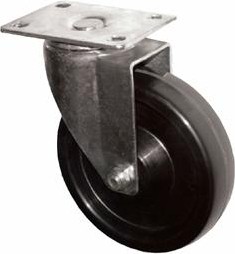 Колесная опора промышленная LONGWAY SCph 55 поворотная, феноловый ролик D-125 мм