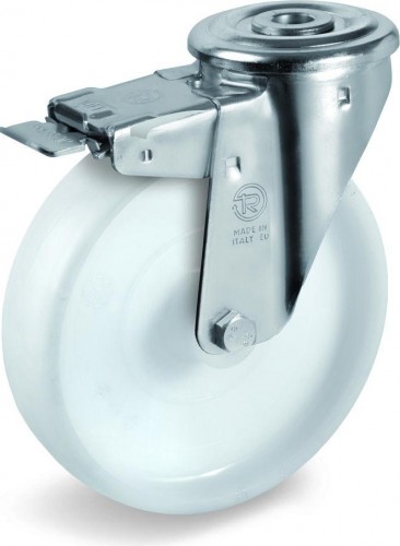 Колесная опора промышленная TELLURE ROTA 686 701 поворотная с тормозом, диаметр 80мм,  686701