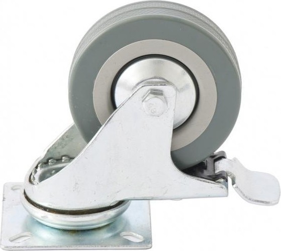 Колесная опора СИБРТЕХ d-50мм поворотная с тормозом 68719