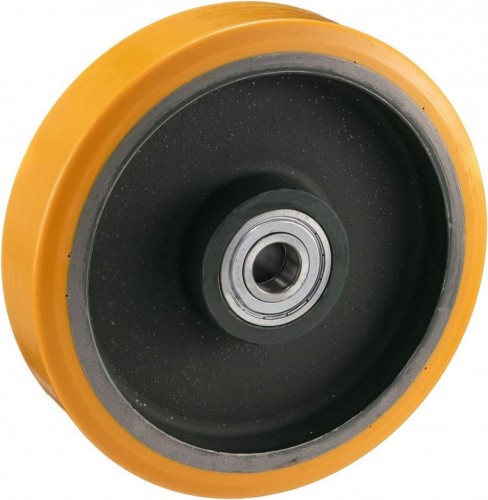 Колесо большегрузное TELLURE ROTA 642167 под ось, полиуретан, 250 мм, 1900 кг - изображение 2