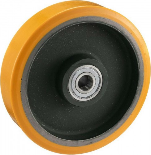 Колесо большегрузное TELLURE ROTA 642156 под ось, полиуретан, 200 мм, 1000 кг