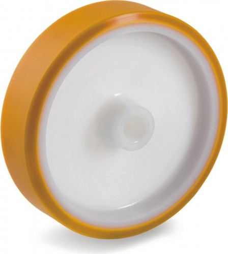 Колесо большегрузное TELLURE ROTA 661106 под ось, полиуретан, 200 мм, 600 кг