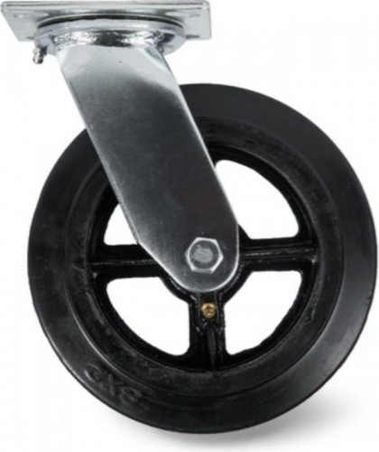 Колесо большегрузное TOR SCd 63 чугунное 150 мм (поворот., площадка, черн. рез., р