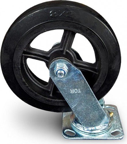 Колесо большегрузное TOR SCd 80 чугунное 200 мм (поворот., площадка, черн. рез., р 1024158
