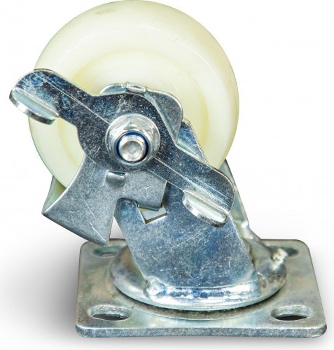 Колесо большегрузное TOR SCdnb 55 нейлон 125 мм (площадка, поворотн., тормоз, шарико 1024223