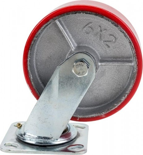 Колесо большегрузное TOR SCp 63 полиуретан 150 мм (поворот., площадка, роликоподш. 1025354