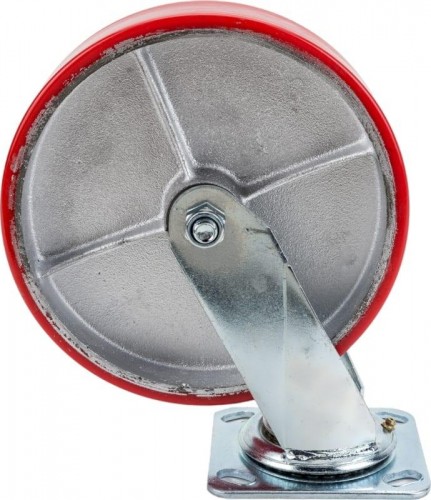 Колесо большегрузное TOR SCp 80 полиуретан 200 мм (поворот., площадка, роликоподш. 1024151