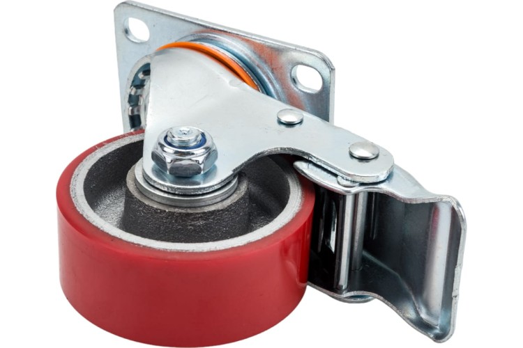 Колесо большегрузное TOR SCpb 93 полиуретан 75 мм, ширина-30 мм (пов., торм., площ. 1027219 - изображение 4