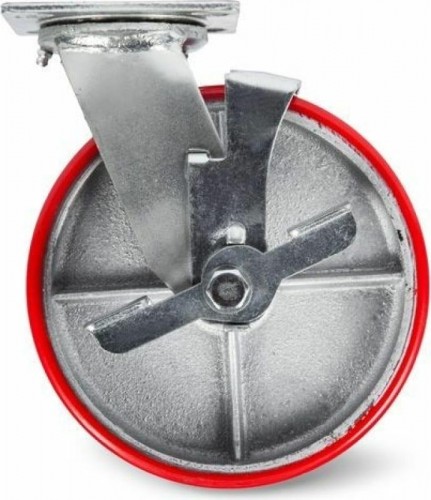 Колесо большегрузное TOR SCpb 63 полиуретан 150 мм (поворот., площадка, тормоз, рол 1025347