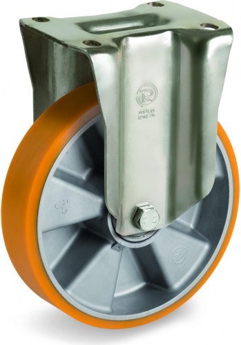 Колесо из алюминия/полиуретан TELLURE ROTA 658602 серия 65, d-100 мм, неповоротное (100х85) 8007554033463