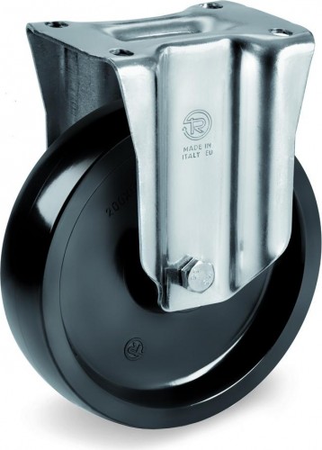 Колесо из термостойкой смолы TELLURE ROTA 678103 серия 67, d-125 мм, до 300 °C, неповорот, (100х85) 8007554044995