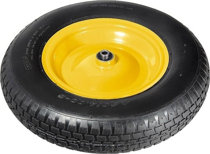 Колесо пневматическое для тачки PALISAD 4.80/4.00-8 (380мм, d12мм, длина оси 80мм) 68946