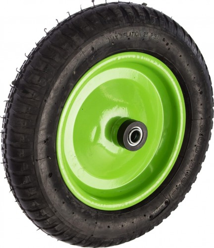 Колесо пневматическое для тачки СИБРТЕХ 3.00-8 (длина оси 90мм ,подшипник 16мм) 68971 - изображение 2