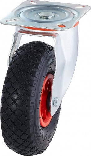 Колесо пневматическое TELLURE ROTA 825702 поворотное, 255 мм, 150 кг - изображение 3