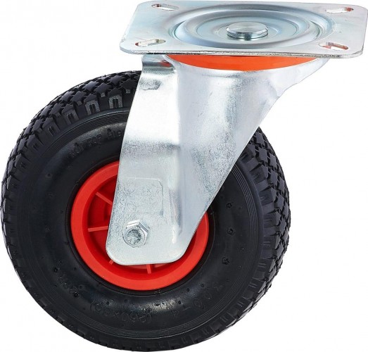 Колесо пневматическое TELLURE ROTA 825702 поворотное, 255 мм, 150 кг - изображение 5