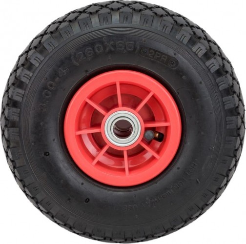 Колесо пневматическое TOR PR 1805 пласт. обод, симм. ступица, шарикоподш. (260 мм, о 1031441