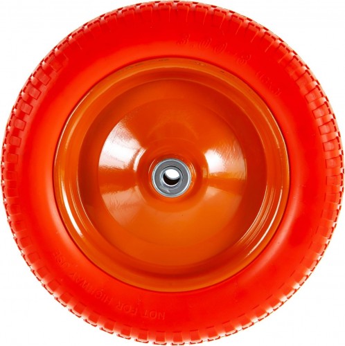 Колесо полиуретановое для тачки PALISAD 3.00-8 (длина оси 90мм, подшипник 16мм) 68975
