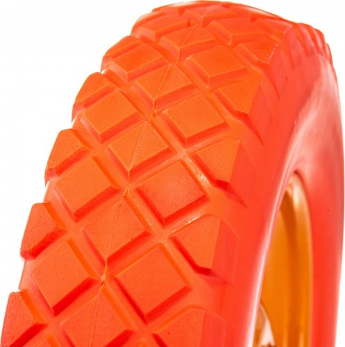 Колесо полиуретановое для тачки PALISAD 4.80/4-8 (длина оси 90мм, подшипник 20мм) 68977 - изображение 3