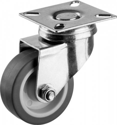 Колесо поворотное ЗУБР «ПРОФЕССИОНАЛ» из термопластичной резины D-50 30946-50-S 30946-50-S