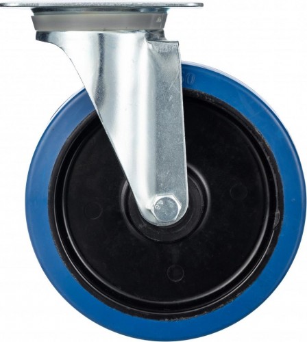 Колесо промышленное СТЕЛЛА-ТЕХНИК N48200RBL поворотное, 200мм, полипропилен/эластичная резина, - изображение 2