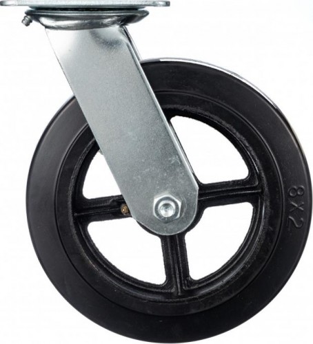Колесо промышленное СТЕЛЛА-ТЕХНИК N29200 200мм, чугун/рез, поворотное, игольчатый подшипн.