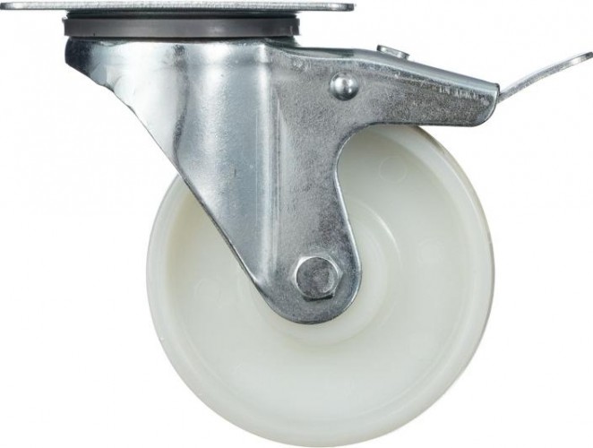 Колесо промышленное СТЕЛЛА-ТЕХНИК N48100PNYB поворотное с тормозом, 100мм, полиамид, 250кг - изображение 2