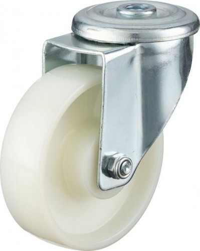 Колесо промышленное СТЕЛЛА-ТЕХНИК N45100PNYD 100мм, полиамид поворотное с отверстием 12мм, подш