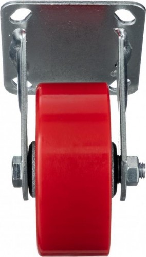 Колесо промышленное СТЕЛЛА-ТЕХНИК N29125CPUF 125мм, чугун/полиуретан, неповоротное, игольчатый, - изображение 3