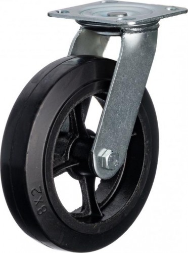 Колесо промышленное СТЕЛЛА-ТЕХНИК N29200 200мм, чугун/рез, поворотное, игольчатый подшипн. - изображение 4