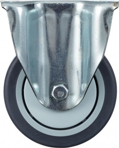 Колесо промышленное СТЕЛЛА-ТЕХНИК N48100TPRF неповоротное, 100мм, 100кг, термопласт. серая рези - изображение 2