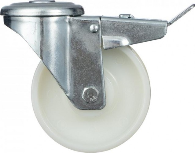 Колесо промышленное СТЕЛЛА-ТЕХНИК N29200CPUB1 200мм, чугун/полиуретан, поворотное с боковым торм - изображение 2