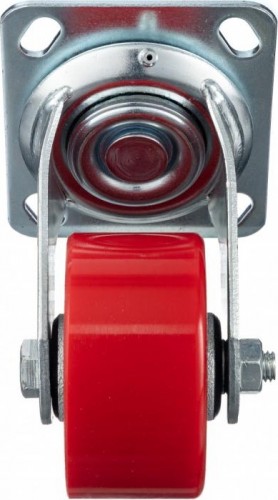 Колесо промышленное СТЕЛЛА-ТЕХНИК N29100CPU 100мм, чугун/полиуретан, поворотное, игольчатый, 2 - изображение 3