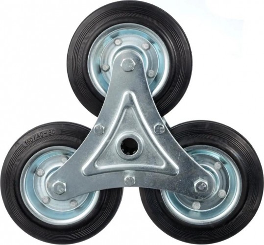 Колесо промышленное СТЕЛЛА-ТЕХНИК LW160 160мм, сталь/рез, трехопорное, 130кг - изображение 3