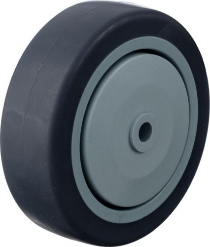 Колесо промышленное СТЕЛЛА-ТЕХНИК N48100TPRSW под ось, 100мм, 100кг, термопласт. серая резина, п